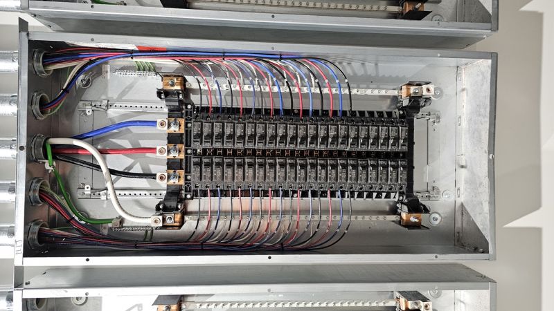 Breaker Box with Updated Wiring
